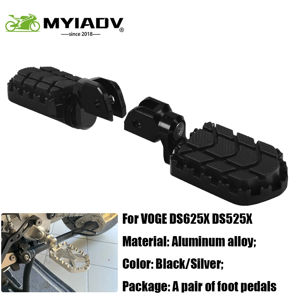 For VOGE DS625X DSX 625 Motorcycle Adjustable Widen Front Footrest For DS525X DSX525 DS 525 X Rotatable Lower Foot Rest Footpeg