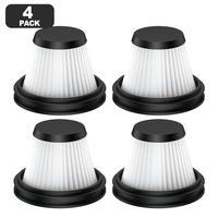 2/4pcs Car Vacuum Filters Kit Replacement Washable Filter For Baseus A5/A5air Car Vacuum Cleaner(16000pa) For Cyclone Technology