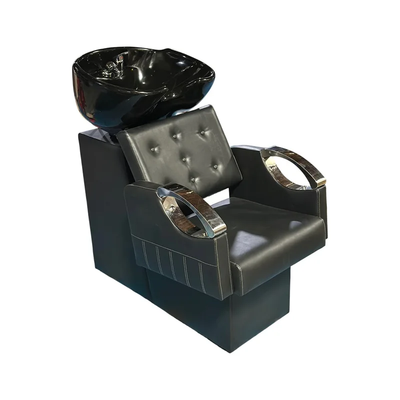 

Hairwashing Shampoo Chair Wide Seat Hairdressing Shampoo Bed for Salons Barbershops