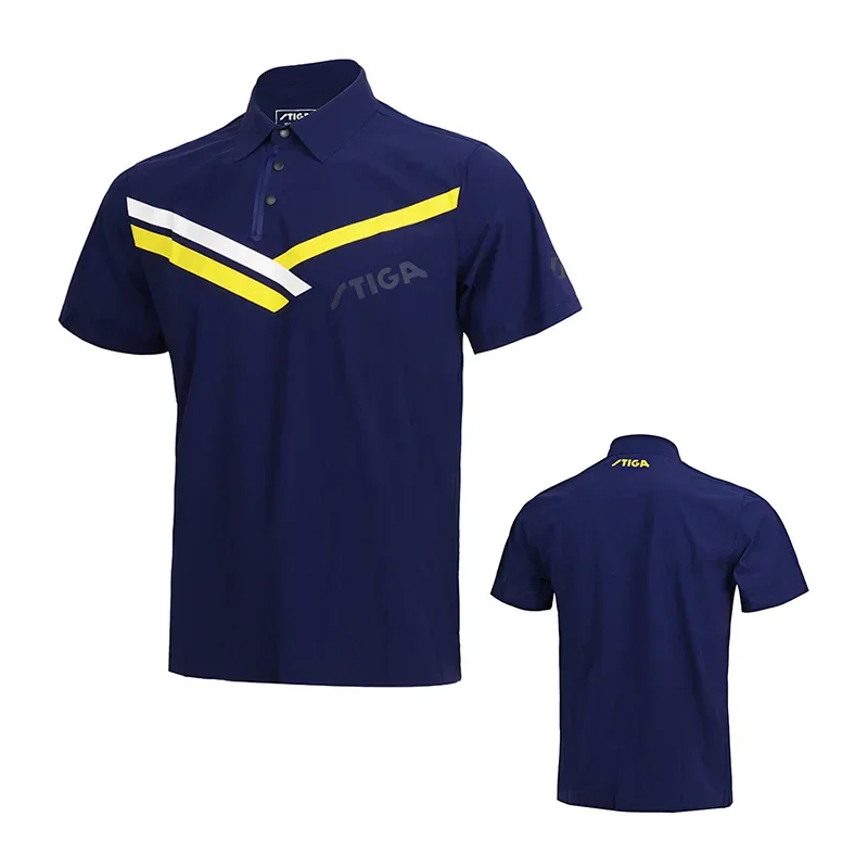 Original Stiga Table tennis clothes sportswear quick dry short sleeved men ping pong Shirt Badminton  Sport