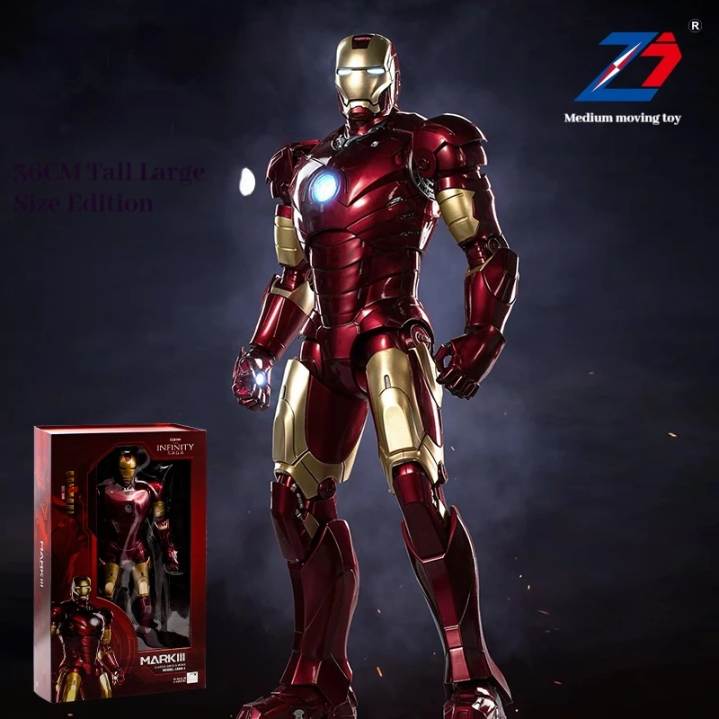 

Аутентичная Zhongdong 1/12 Железный человек MK3 Mark 3, ручная игрушка большого размера, мобильная модель, подвеска, подарочная коробка, настольная подвеска, подарок на день рождения