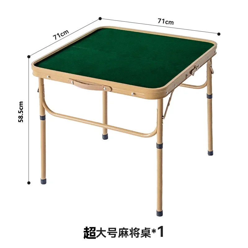 Portable Adjustable Aluminum Folding Table Set Outdoor Camping Travel Foldable Small Mahjong Table for Picnic Leisure Use
