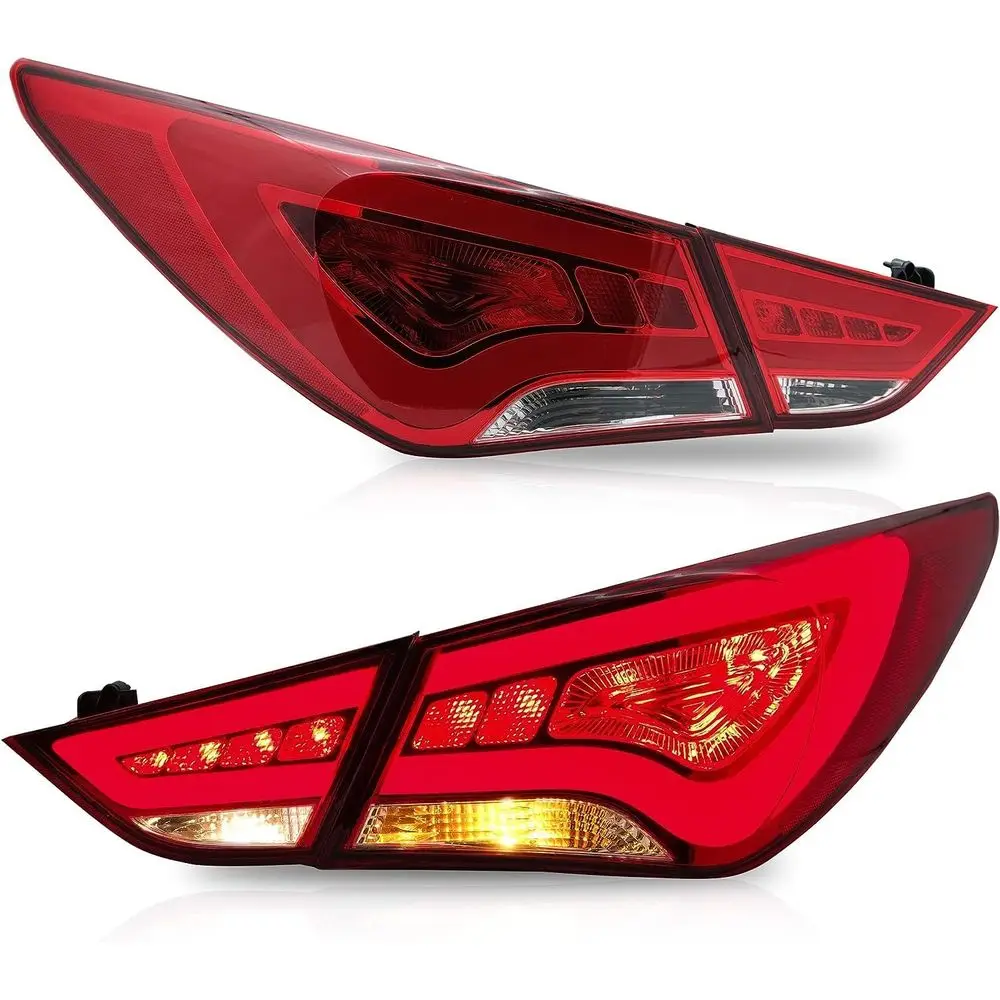 

Tail lights Assembly Fit for Hyundai Sonata 6th Gen Sedan 2011 2012 2013 2014(Only for US Version), Rear Lamp with DRL,Reverse L