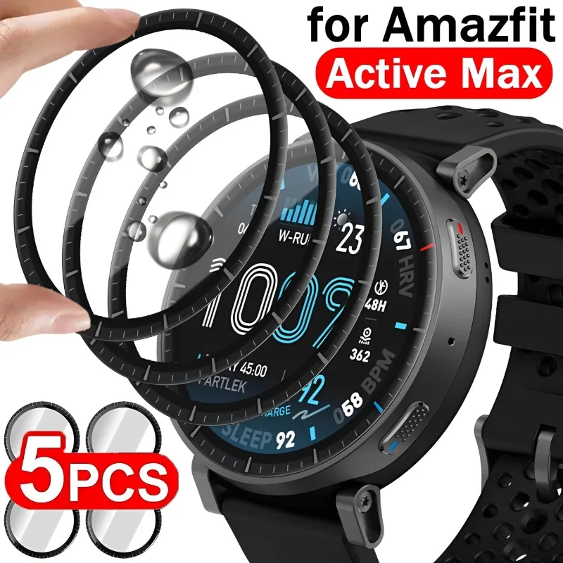 

1/2/3/5PCS Anti-scratch Screen Protector for Amazfit Active Max Full Coverage Protective Film for Amazfit Active Max PMMA Films