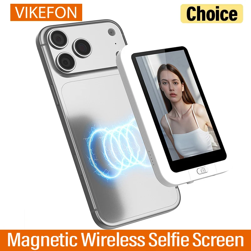 magnetic-wireless-selfie-screen-for-phone-rear-camera-real‑time-preview-monitor-built‑in-fill-light-zero‑lag-remote-shooting