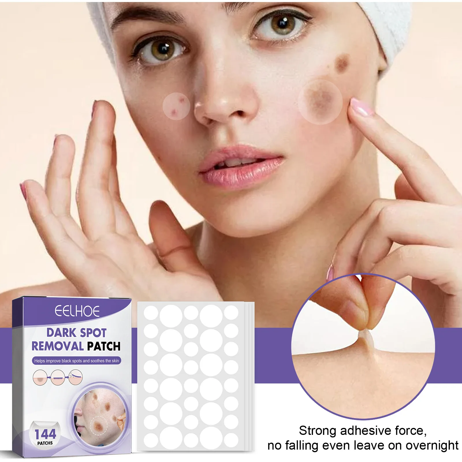 Face Spot Patches Freckle Removal Melanin Anti Pigmentation Lighten Acne Pimple Dark Tag Remover Waterproof Blemish Spot Sticker