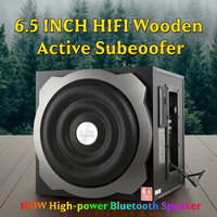 100W Power Bluetooth Speaker HIFI Wooden Active Subeoofer 360° Stereo Sound Caixa De Som Laptop Boombox 6 Inch Multimedia Audios