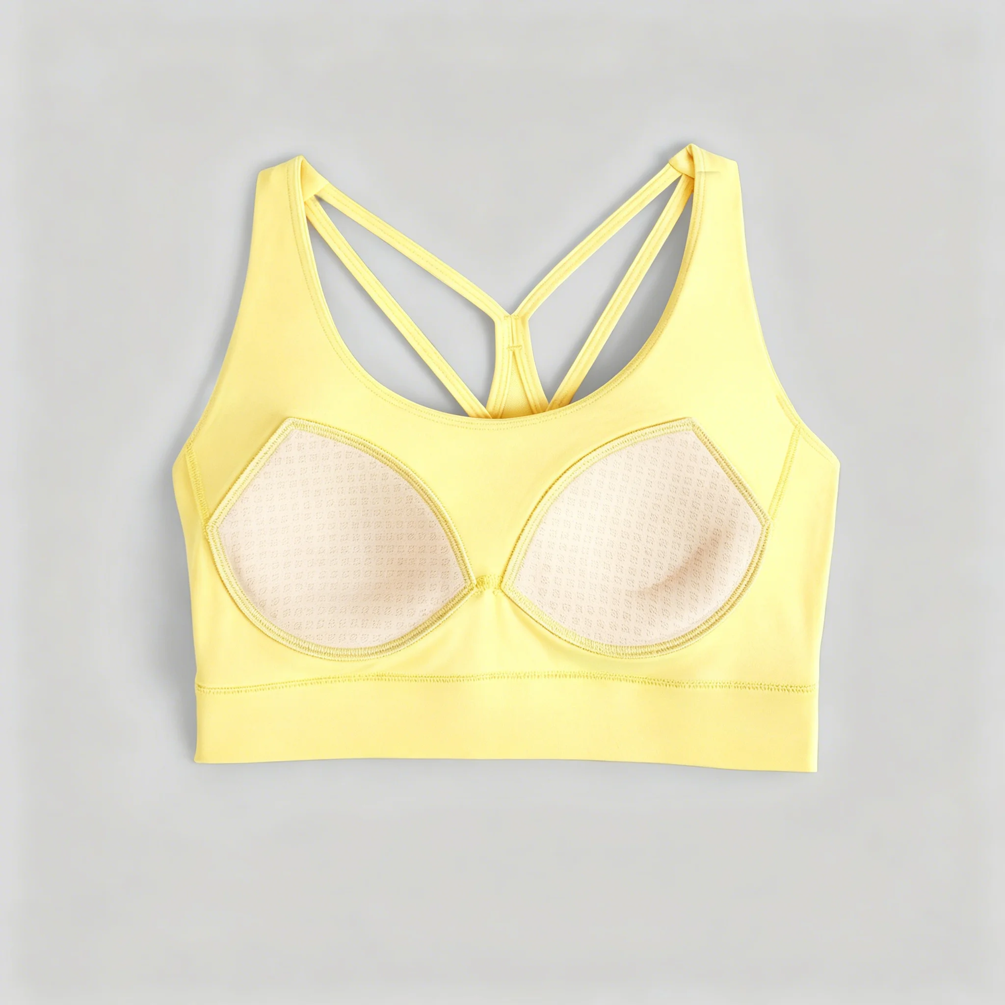Mesh Criss Cross Back Sports Bra Women High Shockproof Push Up Yoga Top Built In Pads Breathable Fitness Running Gym 2026