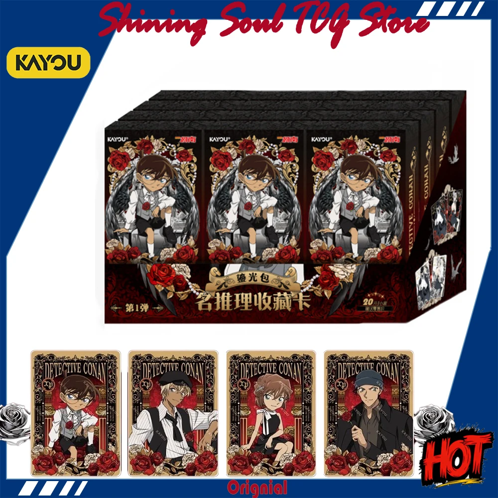 

Genuine KAYOU Detective Conan Glow Pack Vol.1 Famous Deduction Anime Collection Cards – Kaito Kid Exquisite Gift Original Box