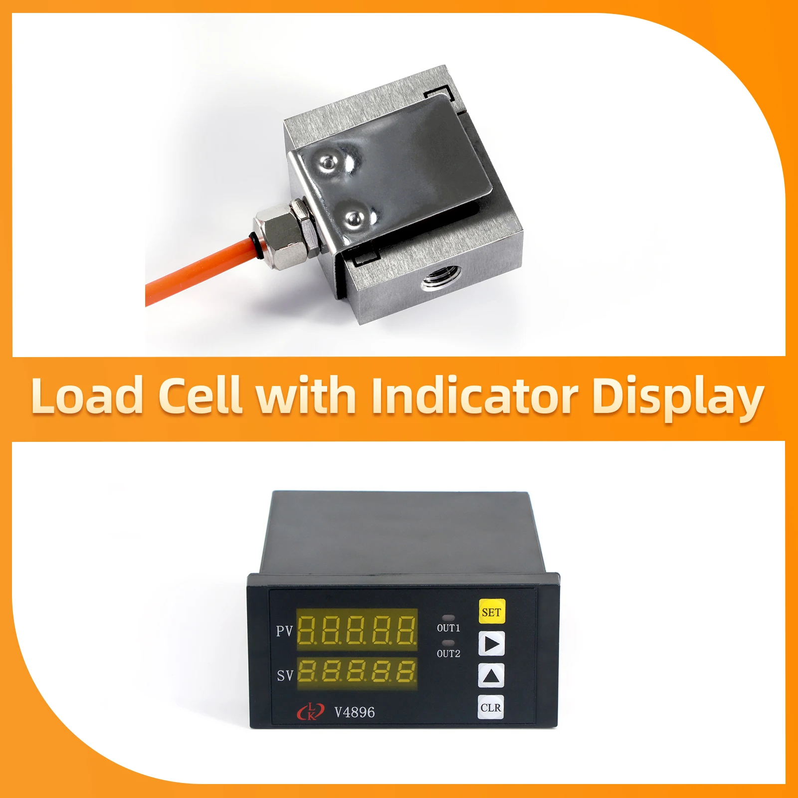 

S Type Load Cell Sensor with Indicator Display Compression and Tension Load Cells for Force Measurement 5KG 10KG 20KG 30KG 50KG