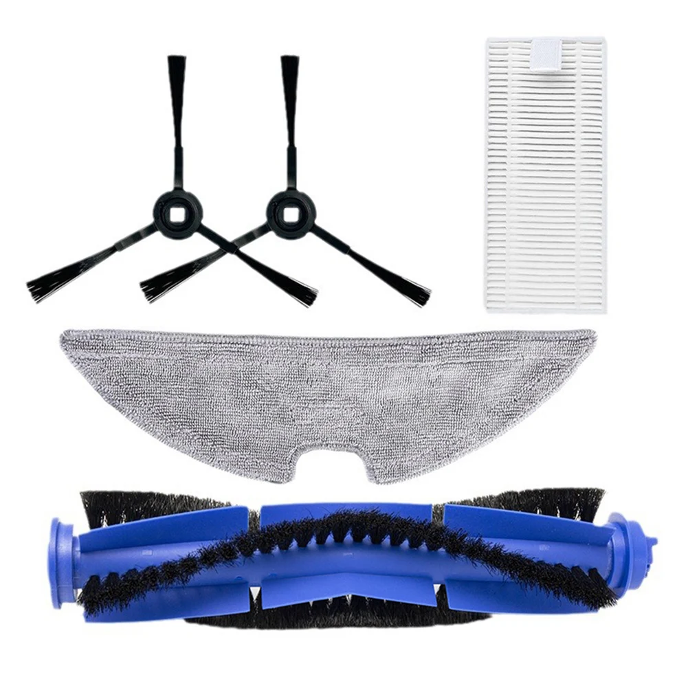 فرشاة الأسطوانة الرئيسية فرشاة جانبية تصفية ممسحة القماش استبدال عدة ل Eufy RoboVacL35 HybridL35 HybridPlus LR30 HybridPlus