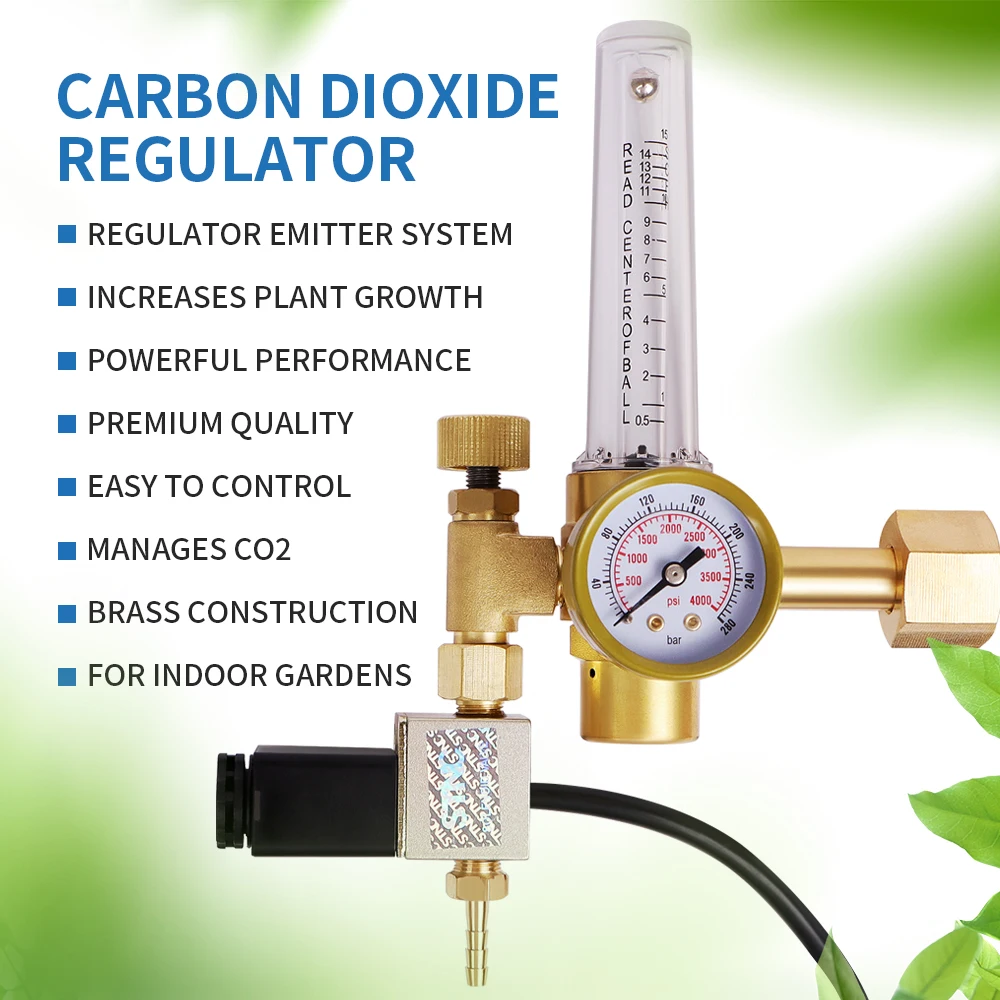 Carbon Dioxide Controller CO2 Controller Dual Channel NDIR CO2 Meter Day Night Carbon Dioxide Pressure Reducer For Greenhouse