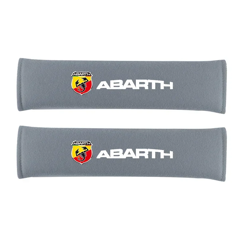 2pcs Car Seat Belt Cover For ABARTH 595 500 124 Spider PUNTO Shoulder Protector for Car Seat Belts Auto Accessories