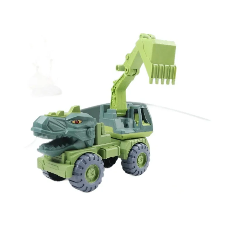 Caminhão com tema Dino de modo duplo - modos de transporte e exibição para jogos versáteis