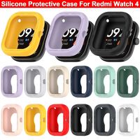 Silicone Case For Redmi Watch 4 Soft Protective Frame Screen Protector Anti-Scratch Smart Watch Accessories