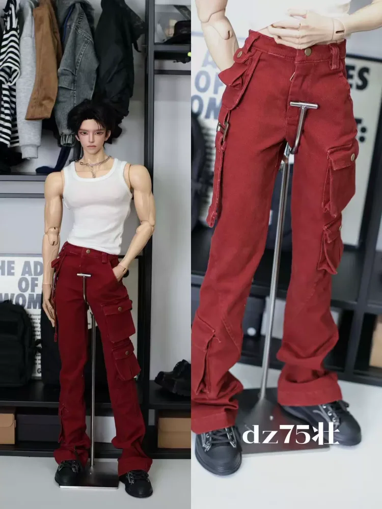 bjd-人形の服-75-センチメートル人形アンクルサイズ人形用カーゴパンツ人形服アクセサリー-人形なし