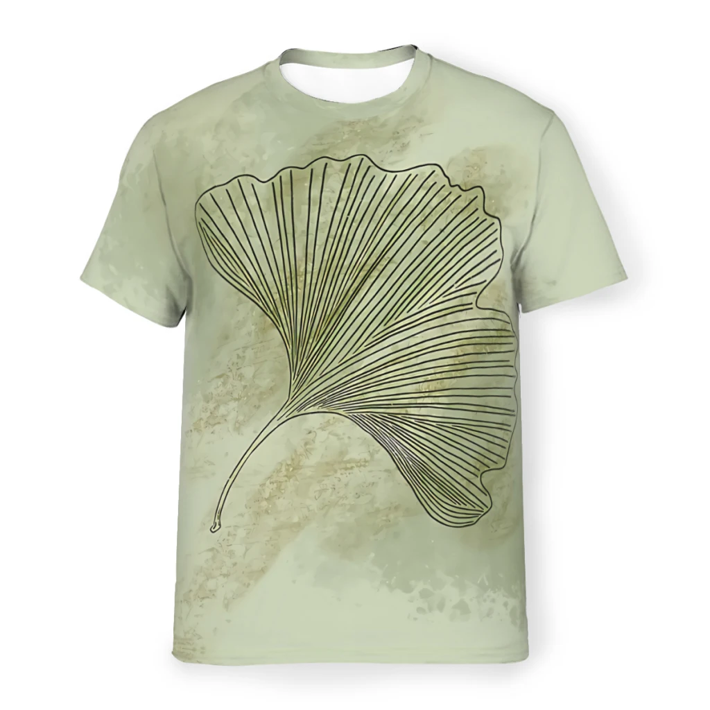 Ginkgo Leaf Style Polyester TShirt Leaves Leaf Comfortable New Design Thin T Shirt Stuff