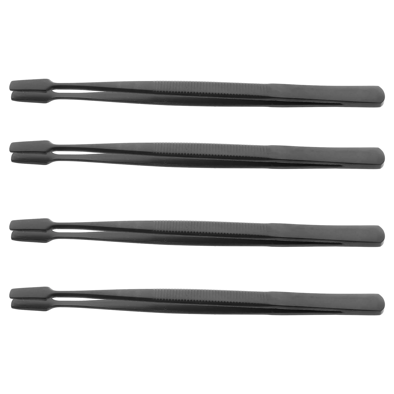 4Pcs Eyelash Extension Tweezers Stainless Steel Precision Lash Applicator Tool Ergonomic Design Durable Wear Resistance
