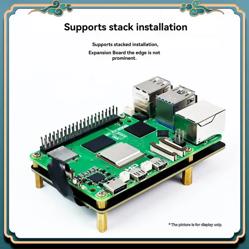 

(New)-For Raspberry Pi 5 Dedicated PCIE To M.2 NVME SSD State Drive Expansion Board 2230 2242 2260 2280 Support Pi5 Cooler