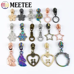 5/10/20Pcs Meetee 5# Zipper Sliders for Nylon Zippers Bag Decor Zips Head Clothes Zip Puller Repair Kit Sewing Accessories