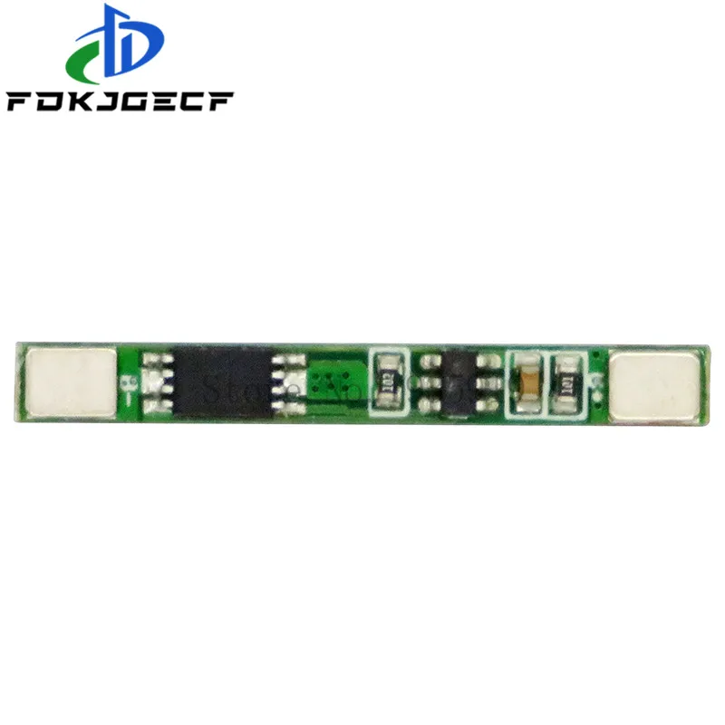 1S 3.7V 3A li-ion BMS PCM battery protection board pcm for 18650 lithium ion li battery