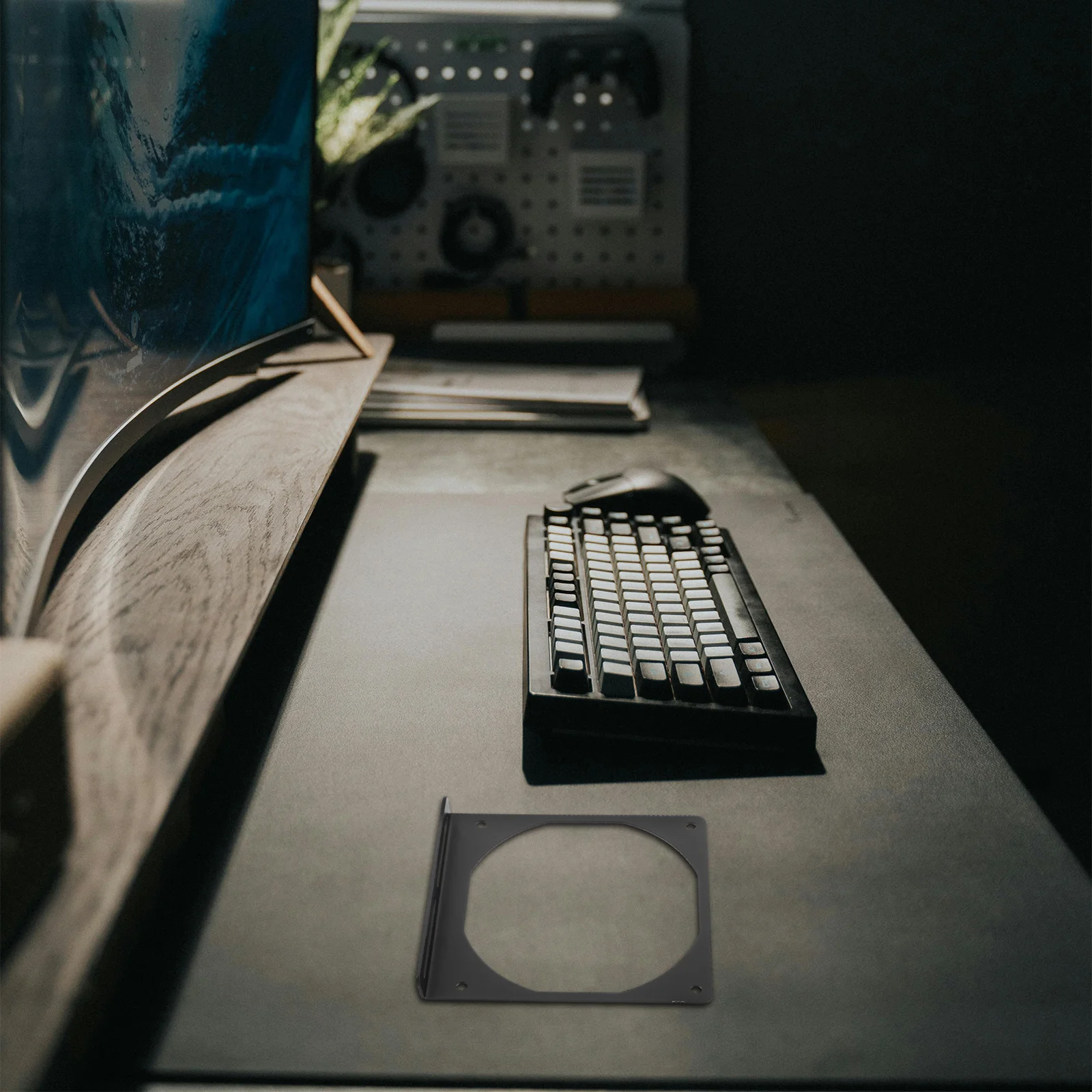 

External Computer Radiator Fan Bracket Metal Fixing Stable Cooling Mount Compatible with Various Pc Case Cooling Systems Rack