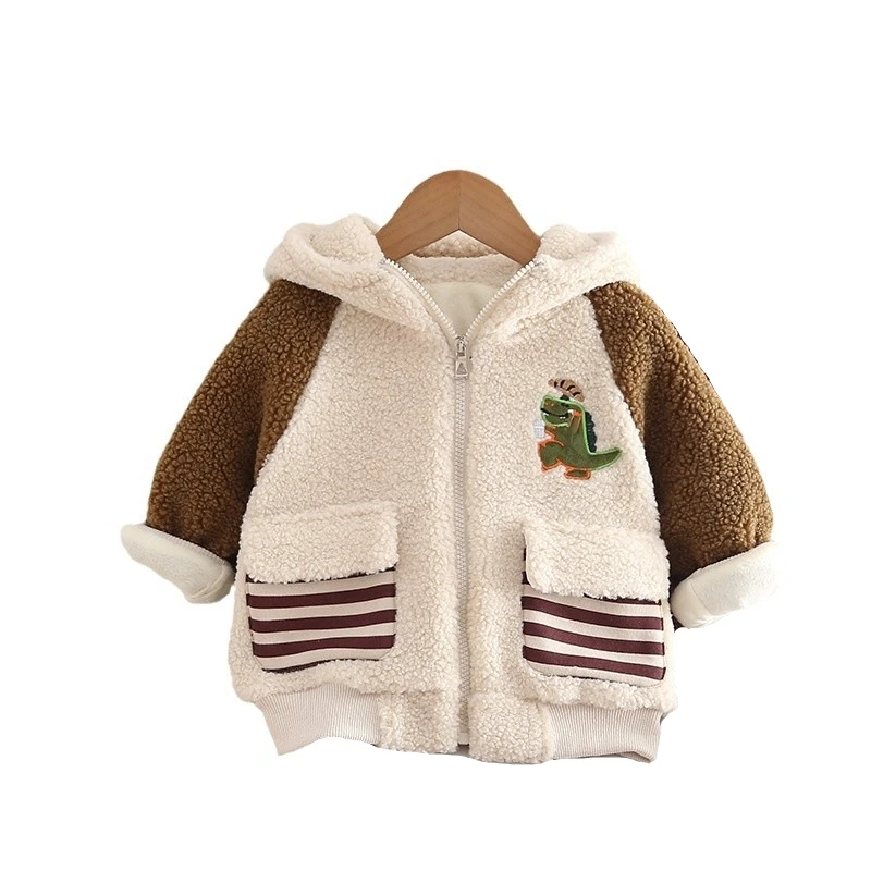 

New Winter Baby Clothes Children Boys Thicken Warm Hooded Coat Toddler Girls Clothing Infant Cartoon Costume Kids Sportswear