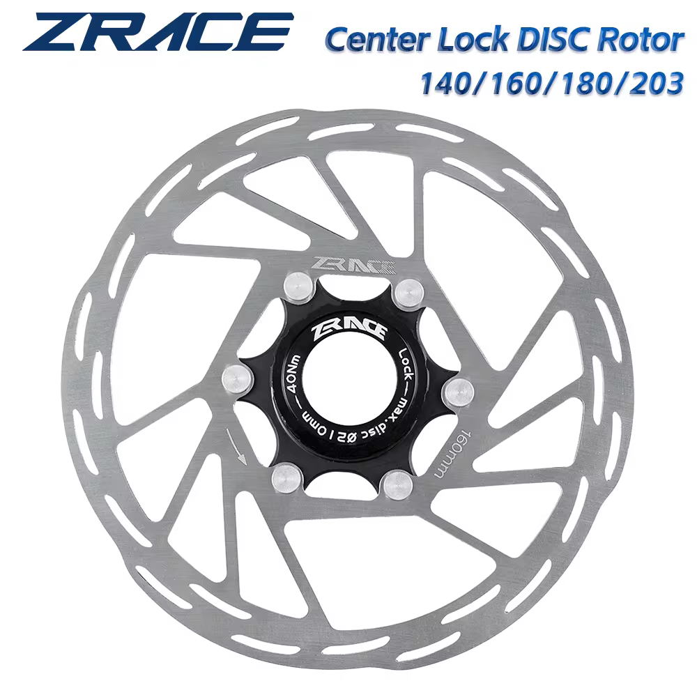 ZRACE Rotor de disco de freno de bloqueo central fuerte disipación de calor flotante 140/160/180/203, para MTB/carretera