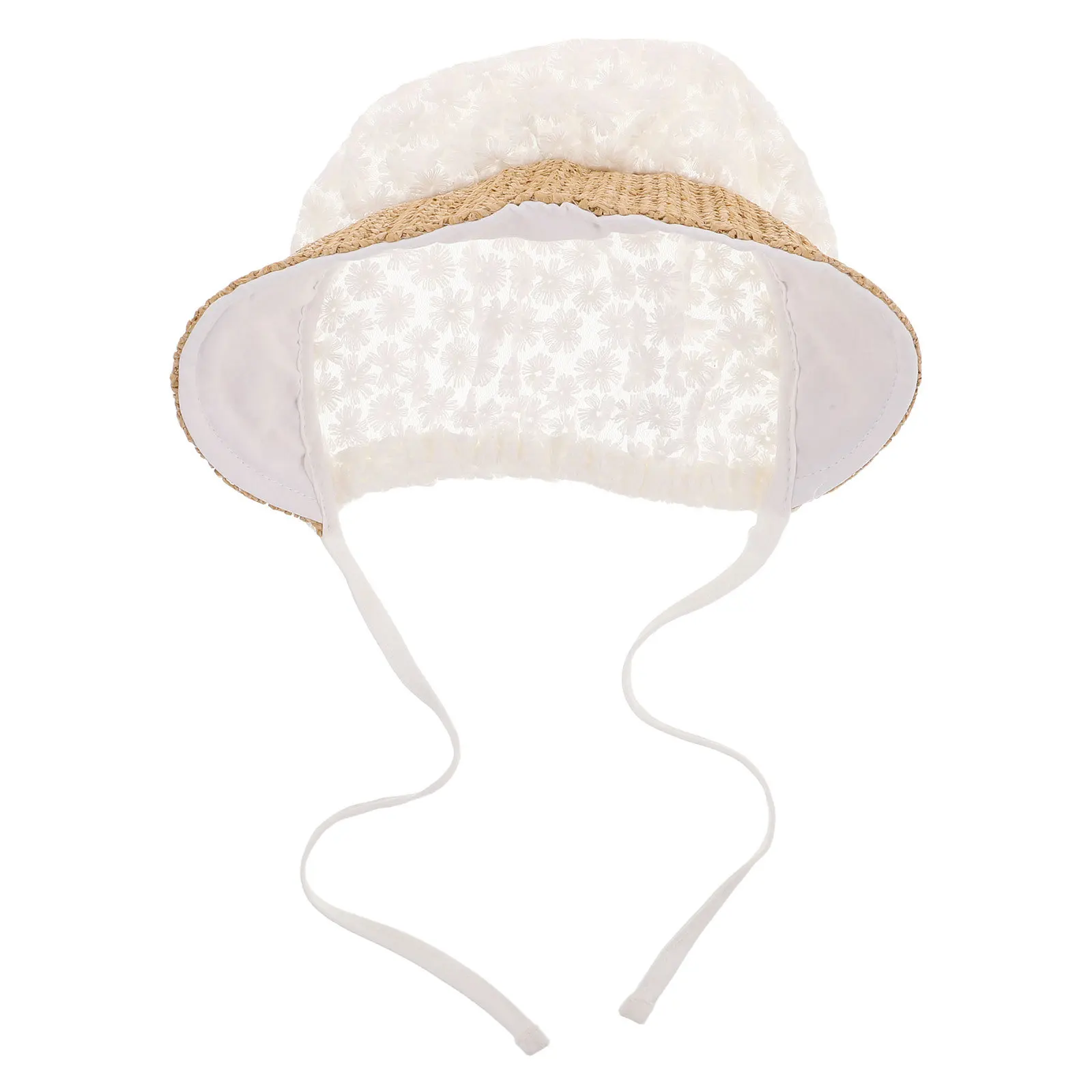 

Children's Hat Baby Girl Sun Hat Woven Breathable Lightweight Daisy Design Sun Protection Spring Summer Fall Outdoor Toddler