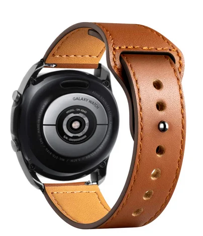 For Garmin Forerunner 165 255 265 645 245 55 158 Music Strap 20mm 22mm Classic Leather Band image 3