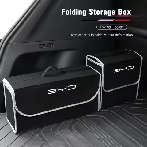 Car Trunk Organizer Box Large Capacity Folding Storage Bag For BYD Atto 3 Yuan Plus Han Tang EV F3 E6 Dmi Song F0 Qin Pro G3 I3