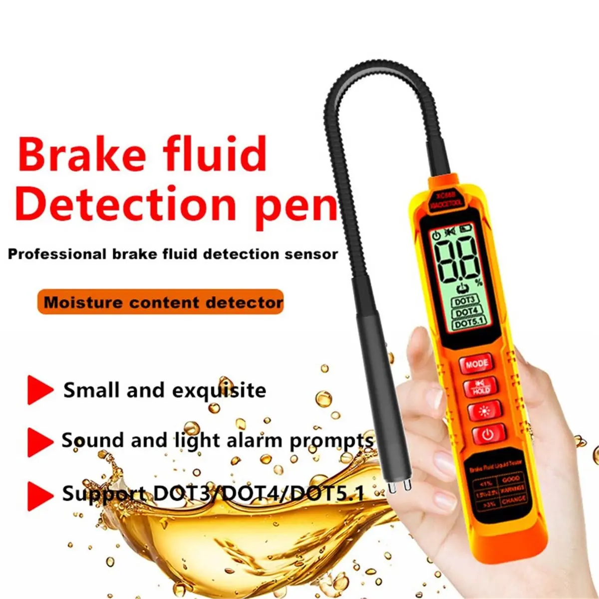 Refrigerant Leak Detector with LCD Display for HVAC/Auto, Accurate Sniffer