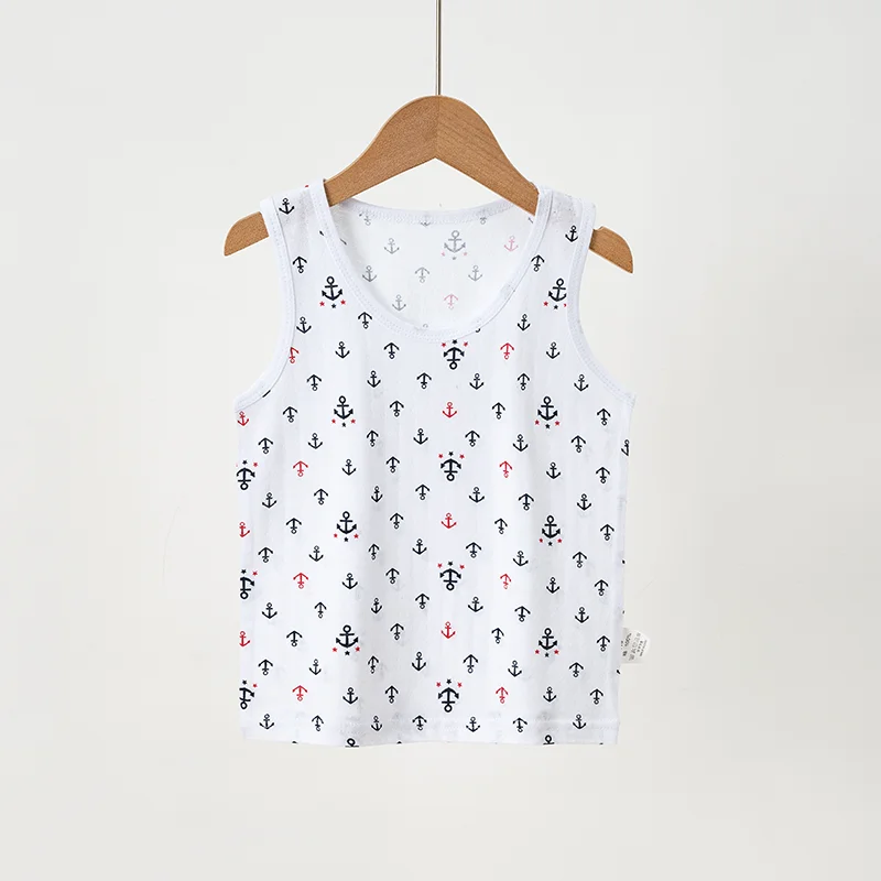 2026 Summer Infant Kids Tank Vest Solid Cotton Sleeveless Boys Girls T-shirt Children Outfits Top Clothes For Toddler Baby Tees