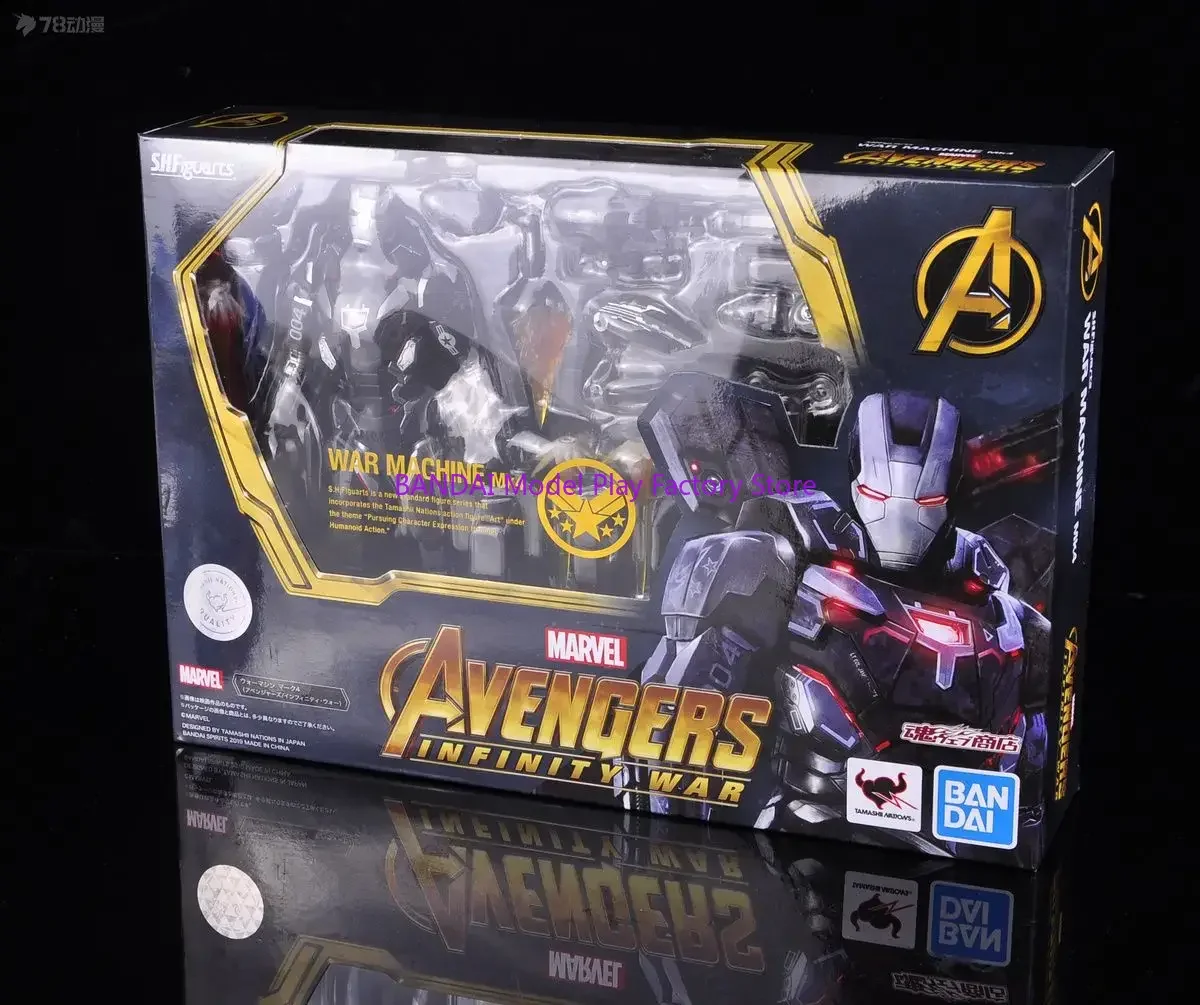 Bandai original modelo kit shf infinito guerra máquina anime figura de ação modelo brinquedos modelo presentes para meninos colecionáveis