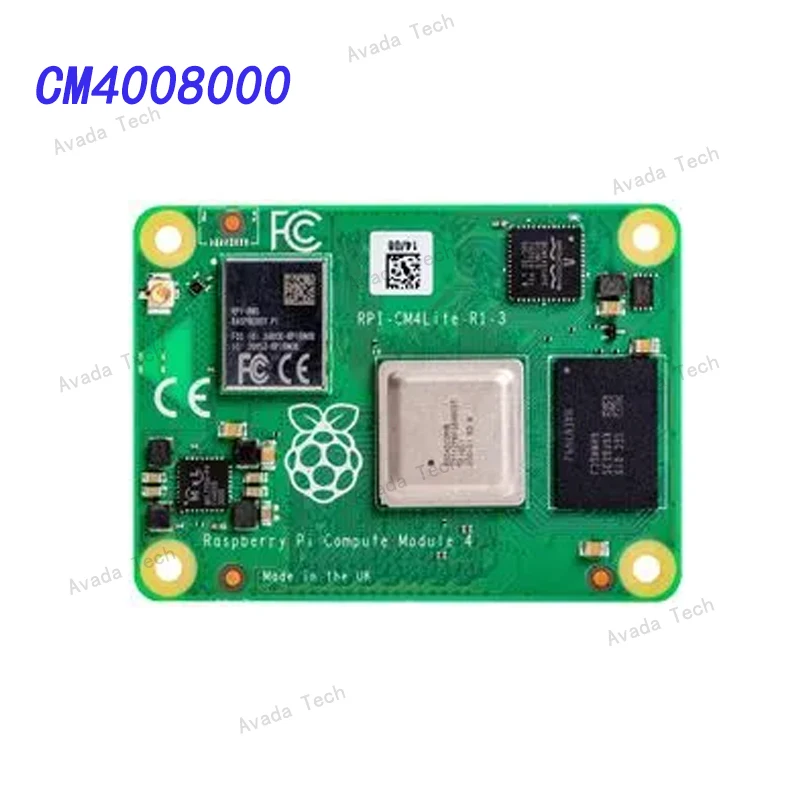 

Avada Tech CM4008000 Raspberry Pi computing module 4 Lite, BCM2711, ARM Cortex-A72, 8GB RAM