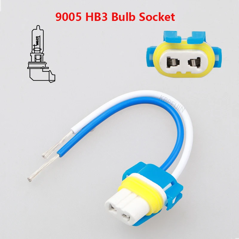 2x para Toyota Honda Chrysler Hyundai 9005 HB3 enchufe luces antiniebla conector cerámica arnés de cableado Accesorios