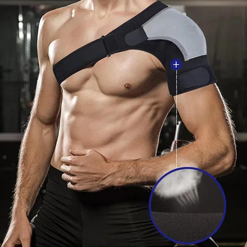 Adjustable Left/Right Shoulder Bandage Protector Brace Joint Pain Injury Shoulder Support Strap Training Sports Equipment Braces