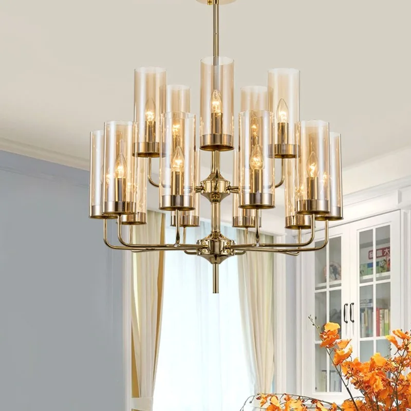Postmodern chandelier, blue personalized art chandelier, Nordic living room bedroom postmodern light luxury chandelier