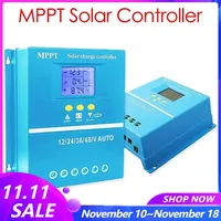 MPPT Solar Charge Controller 100A 90A 80A 70A 60A Auto 12V 24V 36V48V Solar Cell Panel Charger Regulator for Lead-acid/Lithium