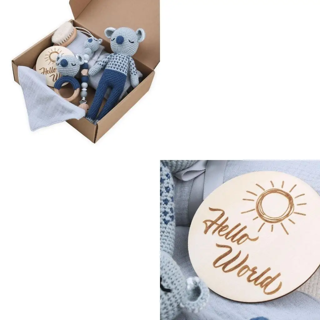 

Koala-series Baby Toy Newborn Montessori Educational Toy Set 7-piece/set L8RB