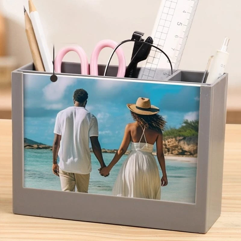 Porta matita da scrivania multifunzionale con 2024 calendario mensile migliore vendita