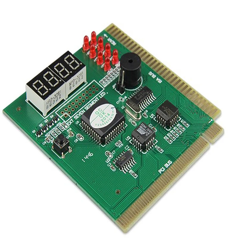 1Pc High Quality PCI & ISA Motherboard Tester Diagnostics Display 4-Digit PC Computer Mother Board Debug Post Card Analyzer