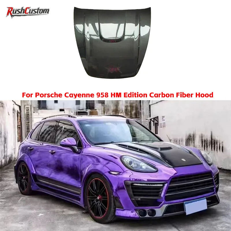 

Suitable for Porsche Cayenne 958 HM Edition Carbon Fiber Hood Engine Hood High-Quality Automotive Hood