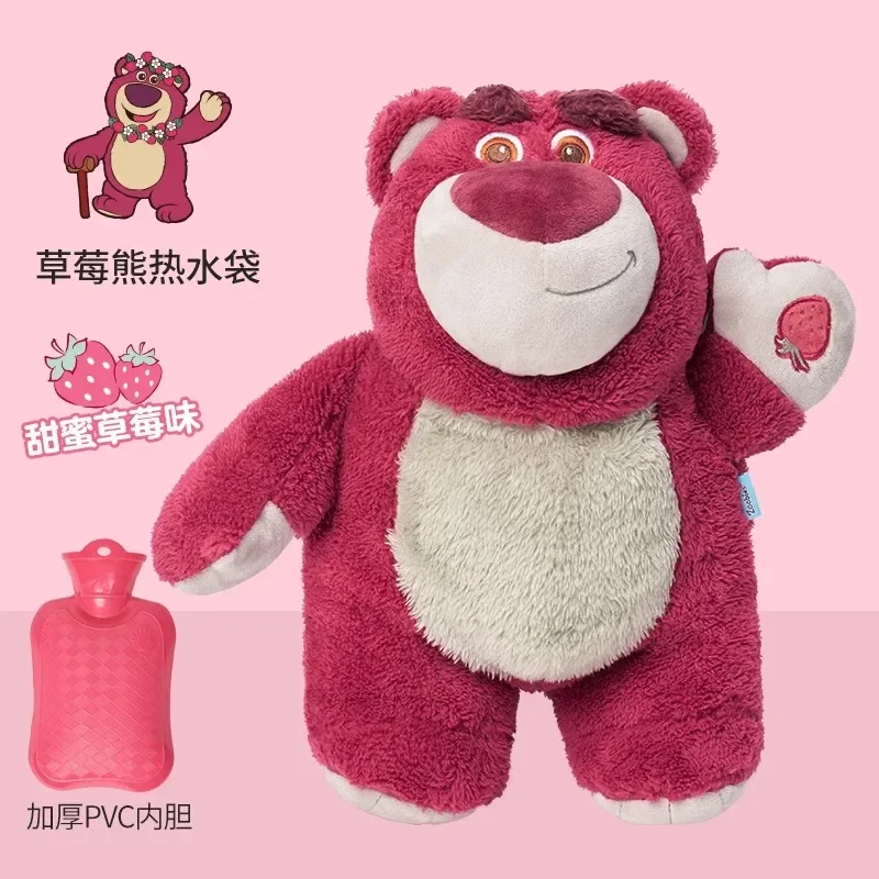 Genuine Disney Stitch Angel Lotso Plush Hand Warm Bottle Hot Water Bottles  Winter Portable Warm Hand Bag Toys Christmas Gift