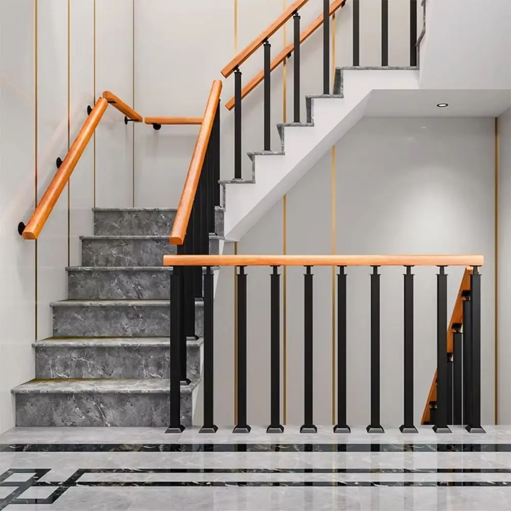 1Pcs 85x4cm Stair Handrail Guardrail Modern Style Anti Slip Wrought Iron Stair Column Simple Metal Baluster