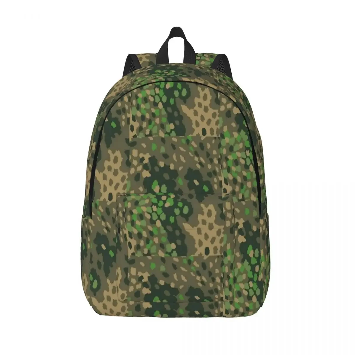 Dot 44 German WW2 Camouflage Backpack for Men Women Fashion High School Travel Daypack Laptop Computer Shoulder Bag Outdoor