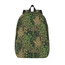 Dot 44 German WW2 Camouflage Backpack for Men Women Fashion High School Travel Daypack Laptop Computer Shoulder Bag Outdoor