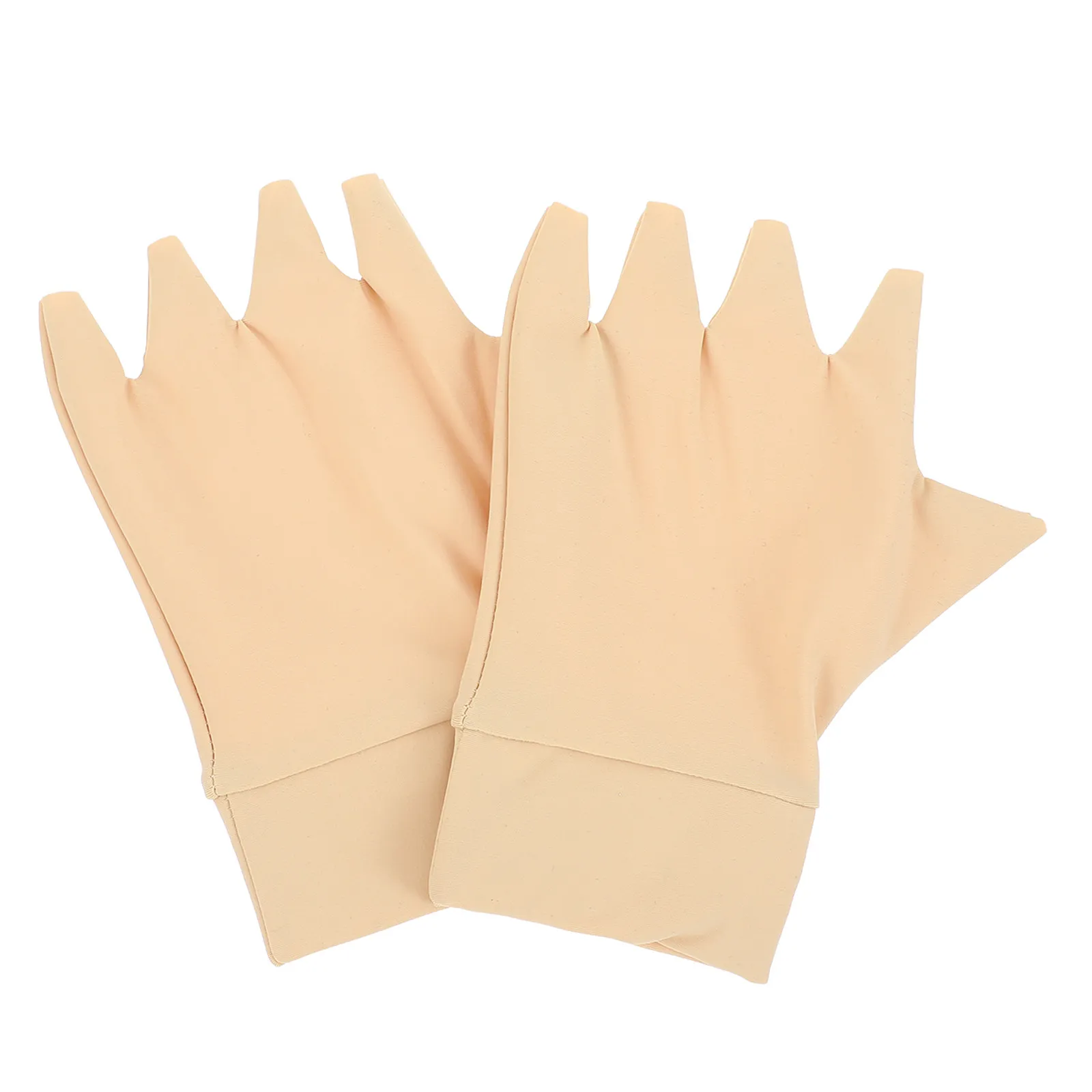 1-par-de-luvas-de-compressao-para-artrite-protetores-de-mao-respiraveis-​​de-meio-dedo-para-mulheres-e-homens-antiderrapantes-portateis-bege