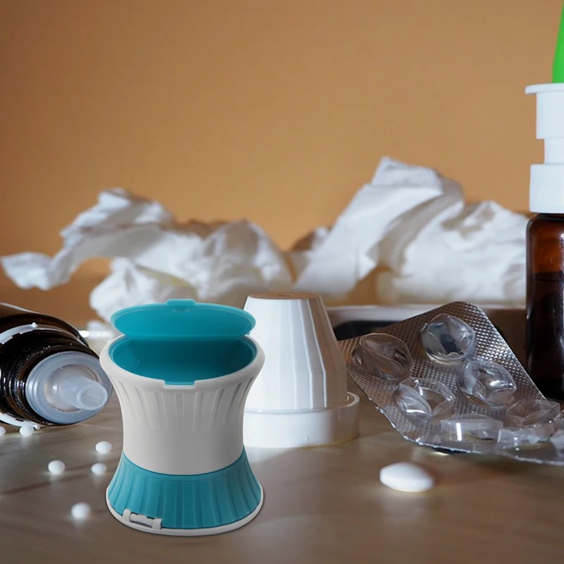 Pill Crusher Cutter Splitter Grinder - [3 In 1] - Pill Crusher Pulverizer - Tablet Cutter With Small Pill Box Container