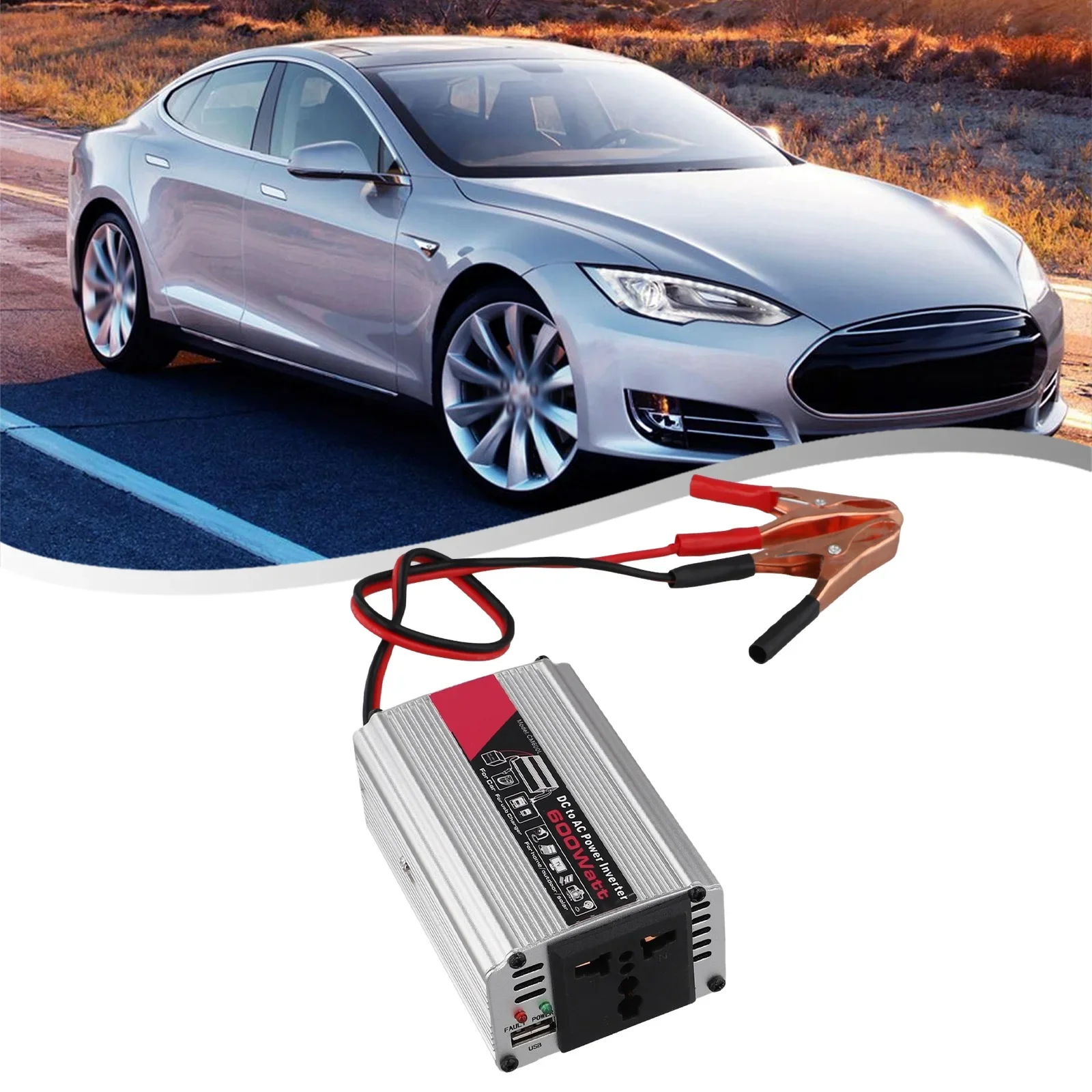 Car Spare Parts High Quality Practical To Use Brand New Car Inverter Car Inverter Inverter 600W Power Car Inverter